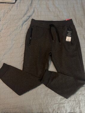 Men's 90 Degree by Reflex Dark Charcoal Jogger Pants with Zipper Pockets
